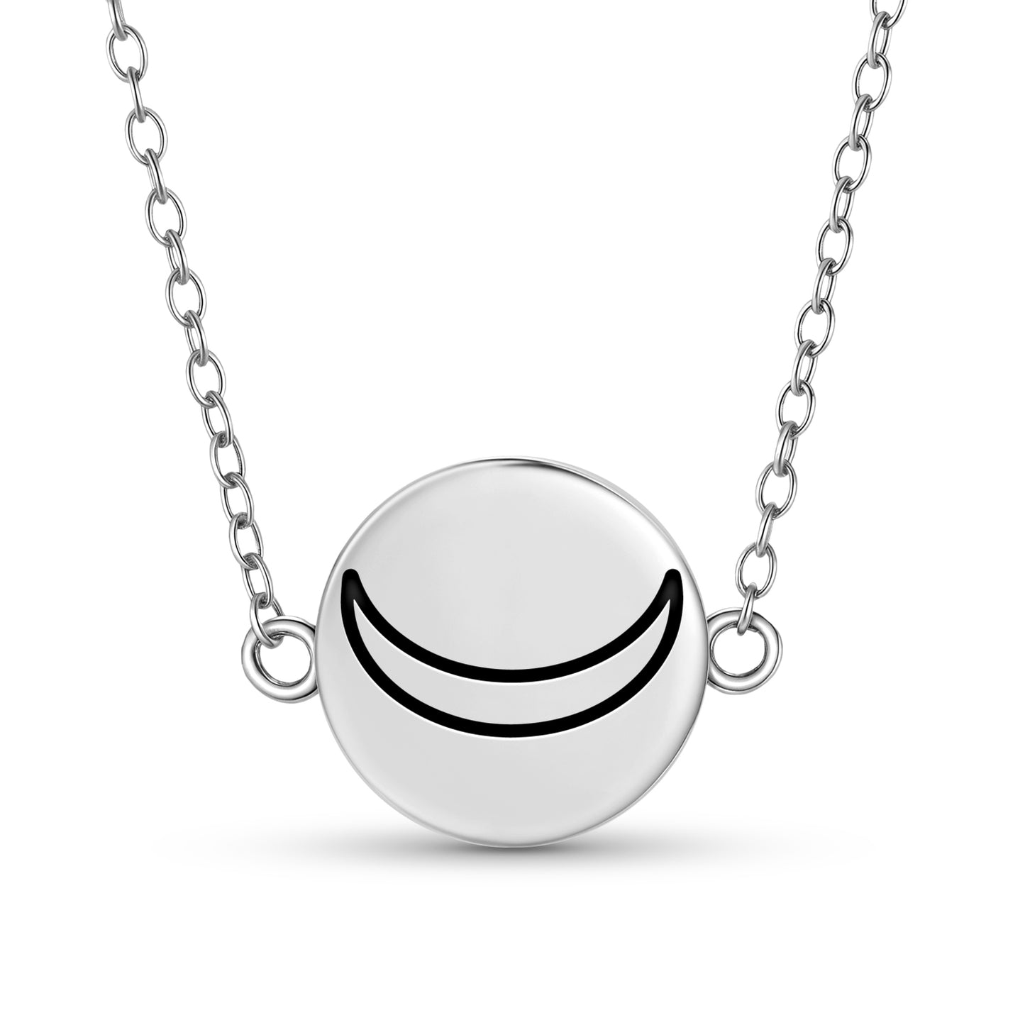 Crescent Moon Jainism Symbols Necklace