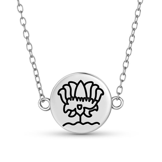 Lotus Jainism Symbols Necklace