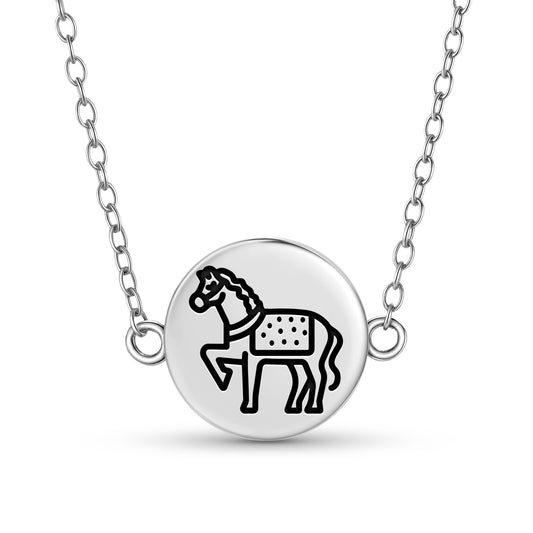 Horse Jainism Symbols Necklace