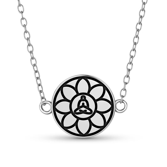 Siddha Chakra Jainism Symbols Necklace