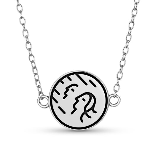 Aries Seal Anthroposophy Symbols Necklace