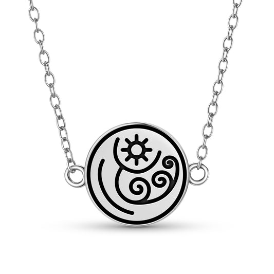 Aquarius Seal Anthroposophy Symbols Necklace