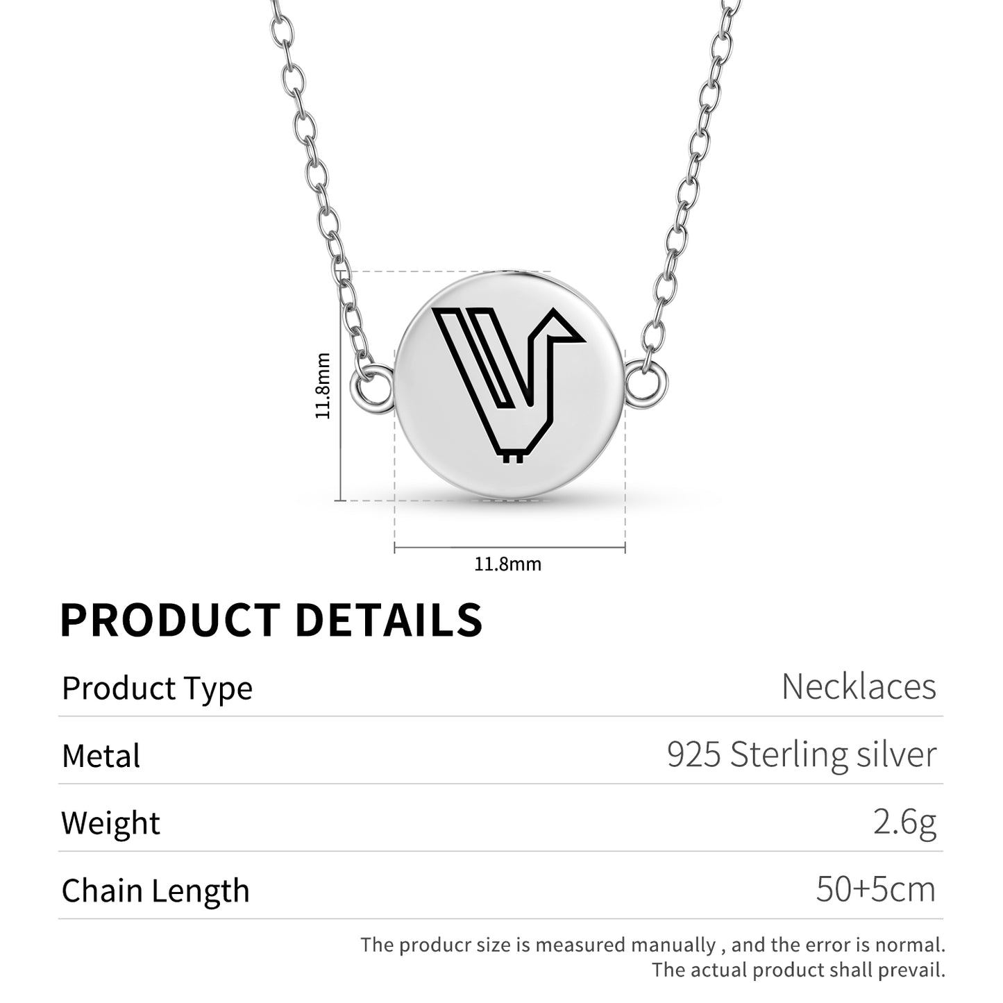 Kus Bird Turkish Symbols Necklace