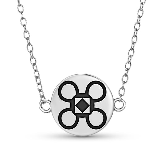 Sunsum Adinkra Symbols Necklace