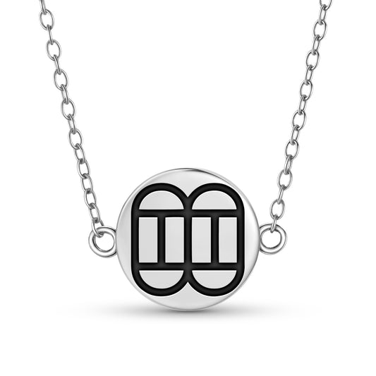 Nnampo Pa Baanu Adinkra Symbols Necklace