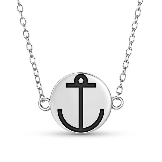 St. Clement's Cross Christianity Symbols Necklace