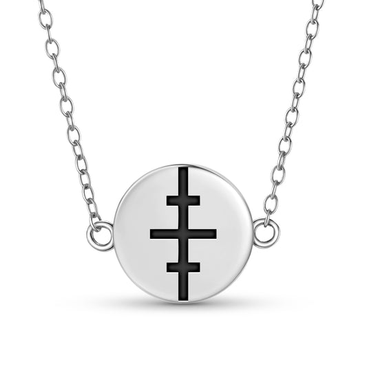 Salem cross Christianity Symbols Necklace