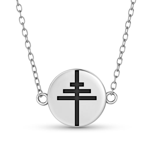Papal Cross Christianity Symbols Necklace