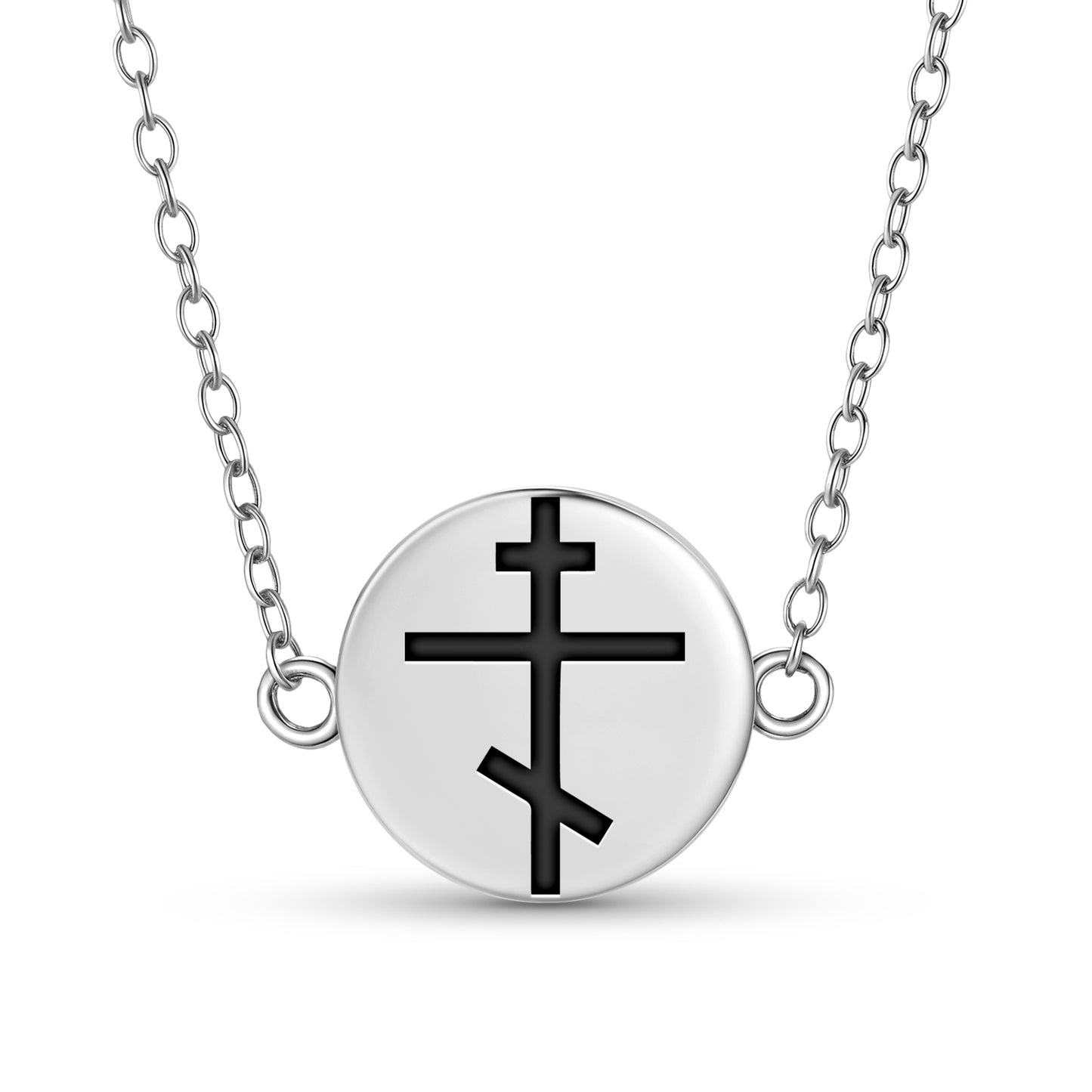 Orthodox cross Christianity Symbols Necklace