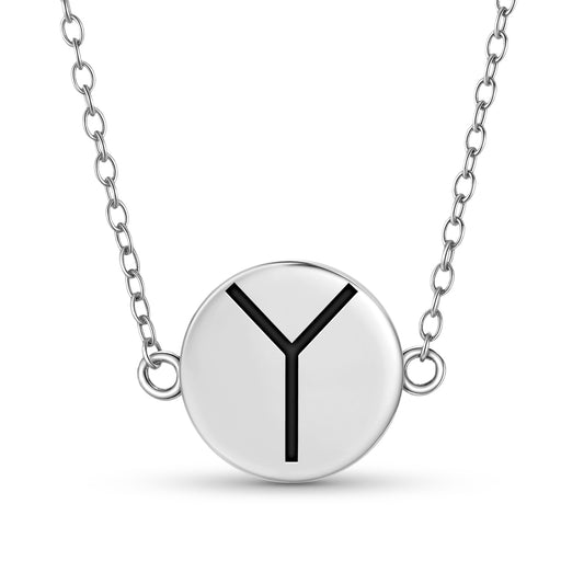 Upsilon Cross Christianity Symbols Necklace