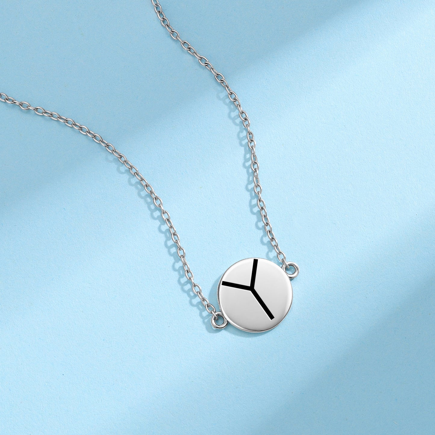 Upsilon Cross Christianity Symbols Necklace