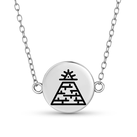 Pyramid Freemasonry Symbols Necklace