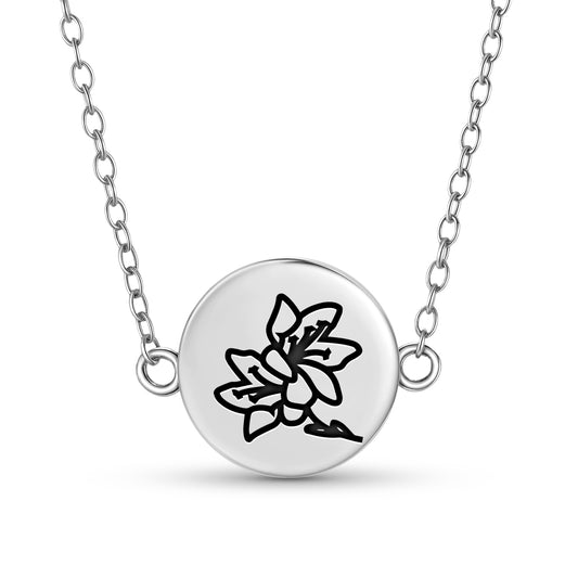 Aupilaktunnguat Purple Saxifrage Inuit Symbols Necklace