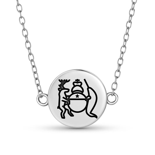 Nunavut's Coat of Arms Inuit Symbols Necklace