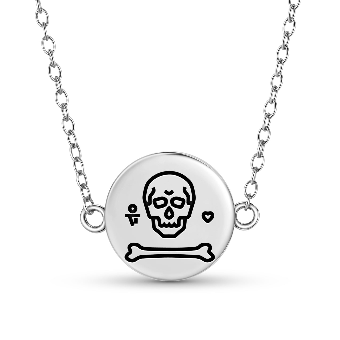 Stede Bonnet Jolly Roger Pirate Flags Symbols Necklace