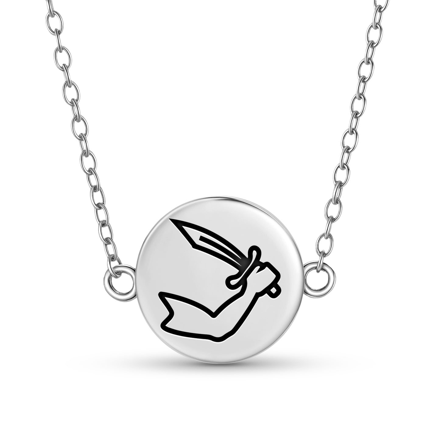 Thomas Tew Jolly Roger Pirate Flags Symbols Necklace
