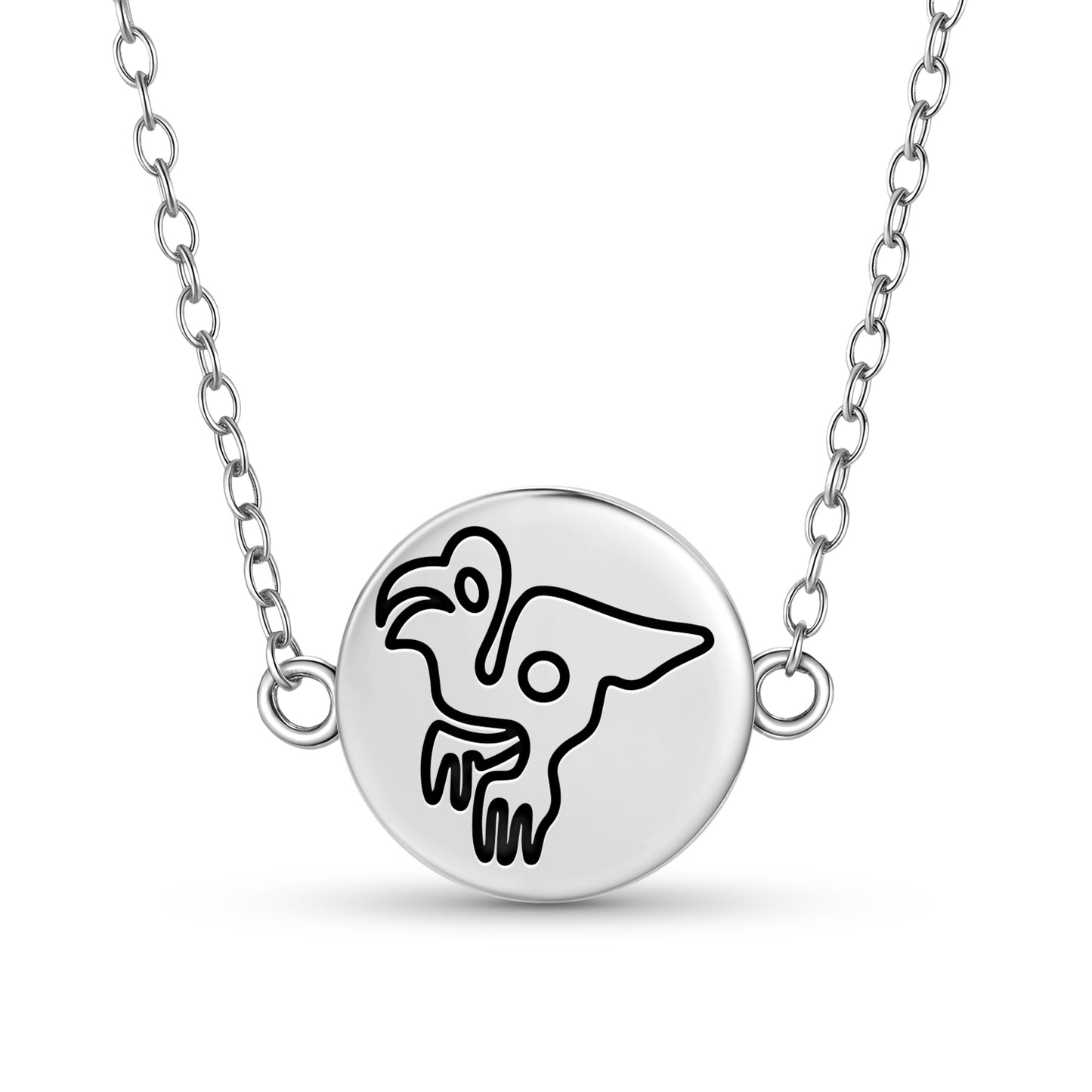 The Macaw Nazca lines Symbols Necklace