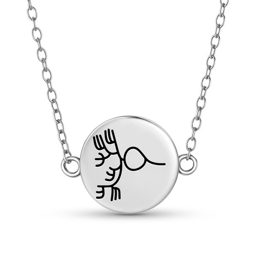 Seaweed Nazca lines Symbols Necklace