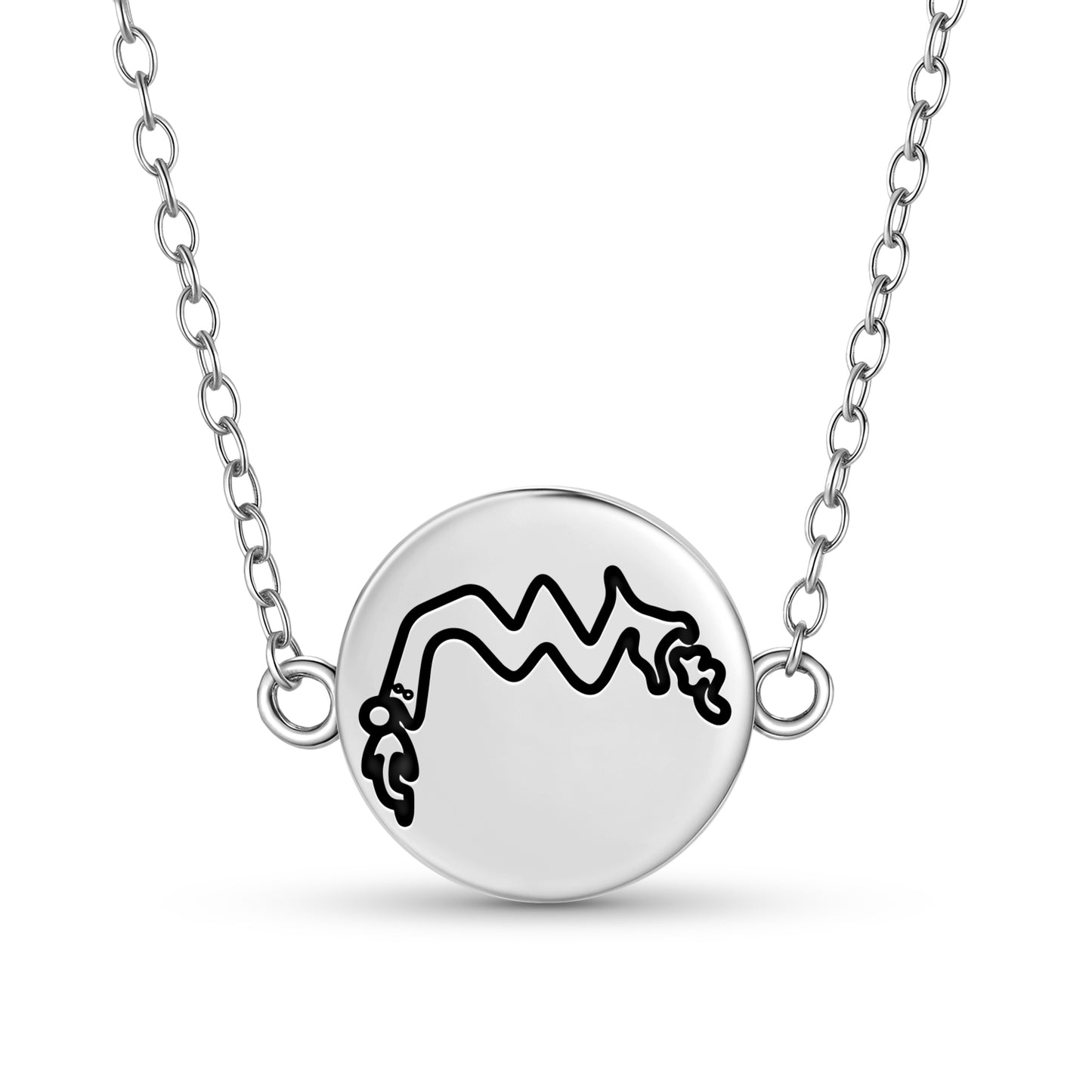Sea Snakes Nazca lines Symbols Necklace