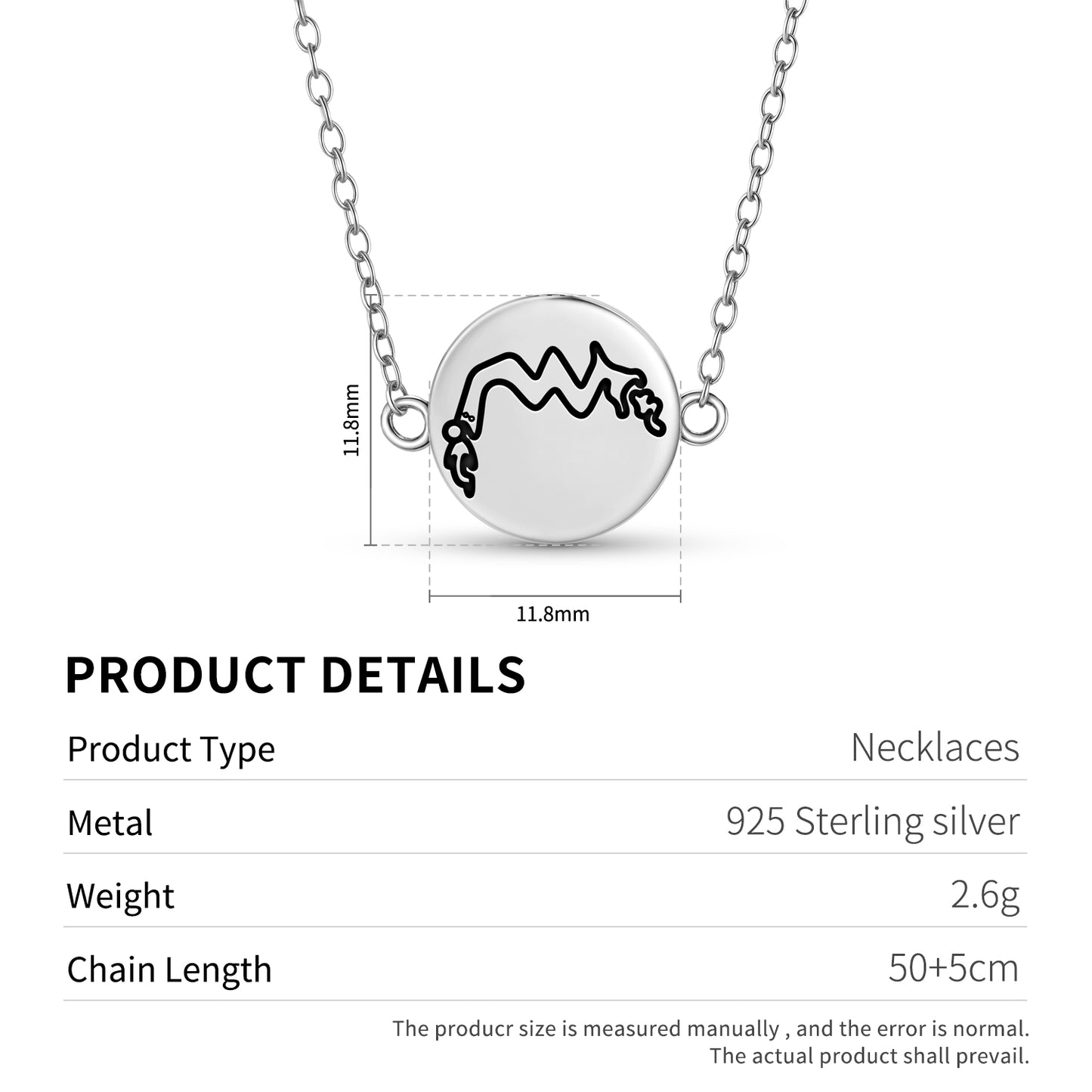 Sea Snakes Nazca lines Symbols Necklace
