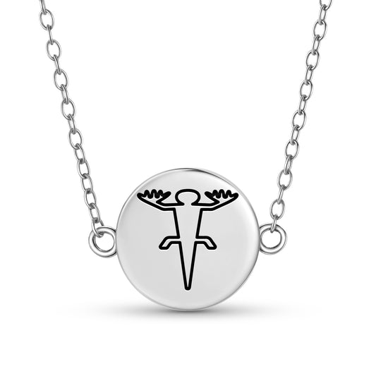 The Lizard Nazca lines Symbols Necklace
