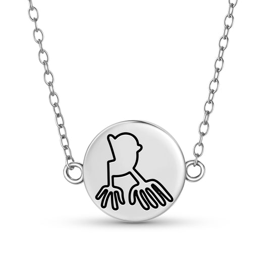 The Hands Nazca lines Symbols Necklace