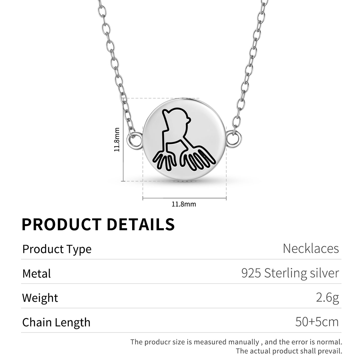 The Hands Nazca lines Symbols Necklace