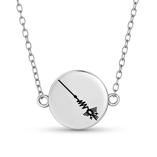 The Heron Nazca lines Symbols Necklace