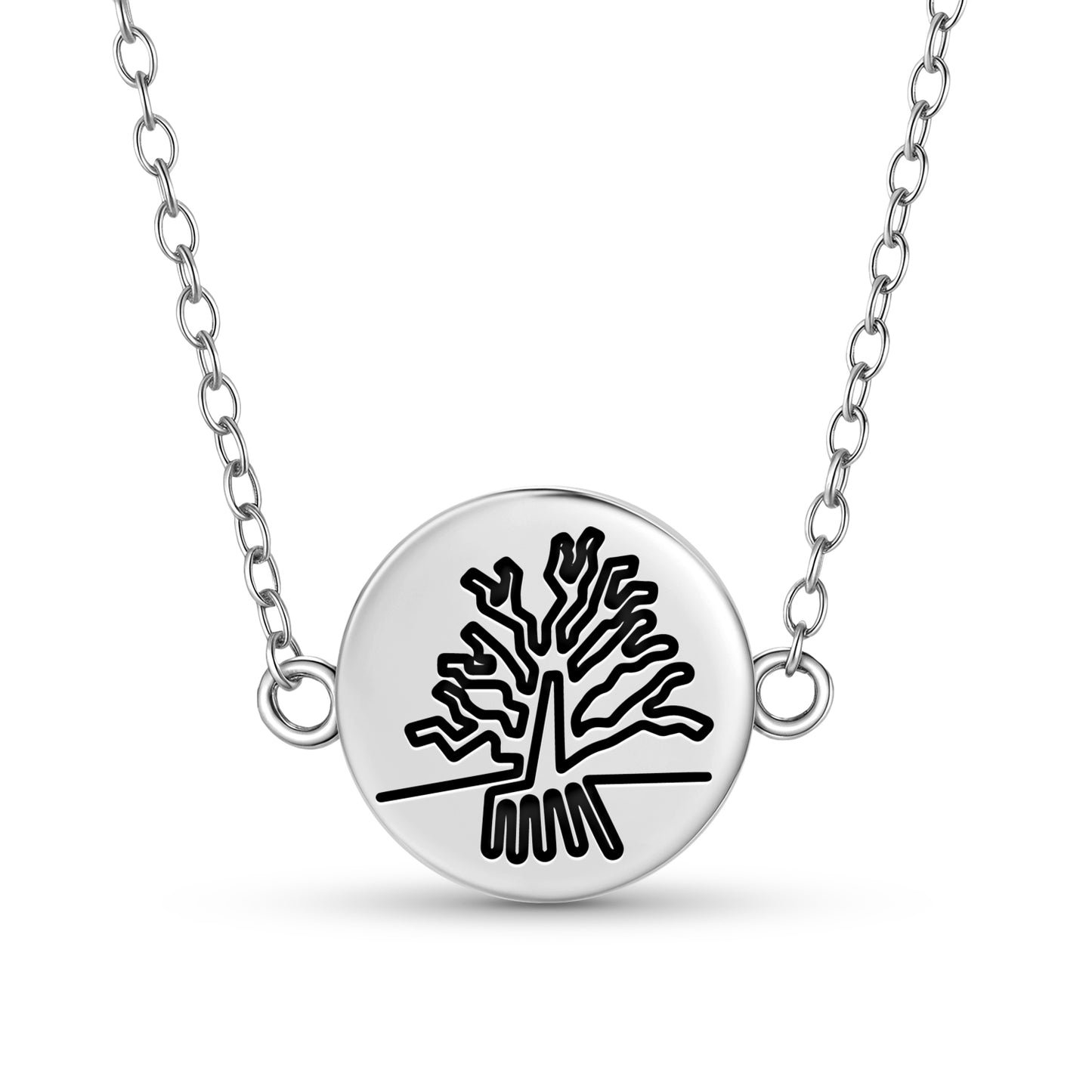 The Tree Nazca lines Symbols Necklace