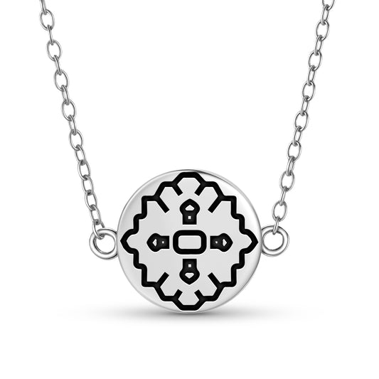 Rose Persian Symbols Necklace