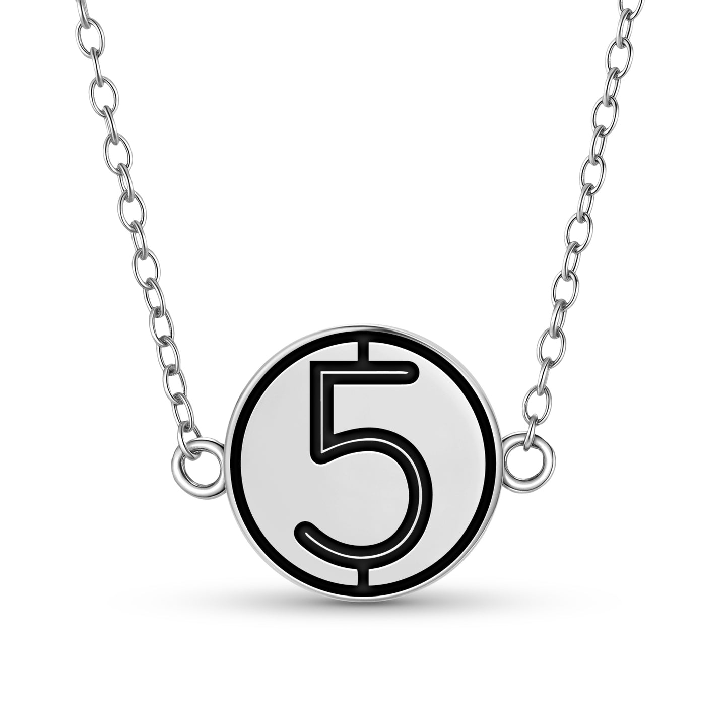 Number 5 Persian Symbols Necklace