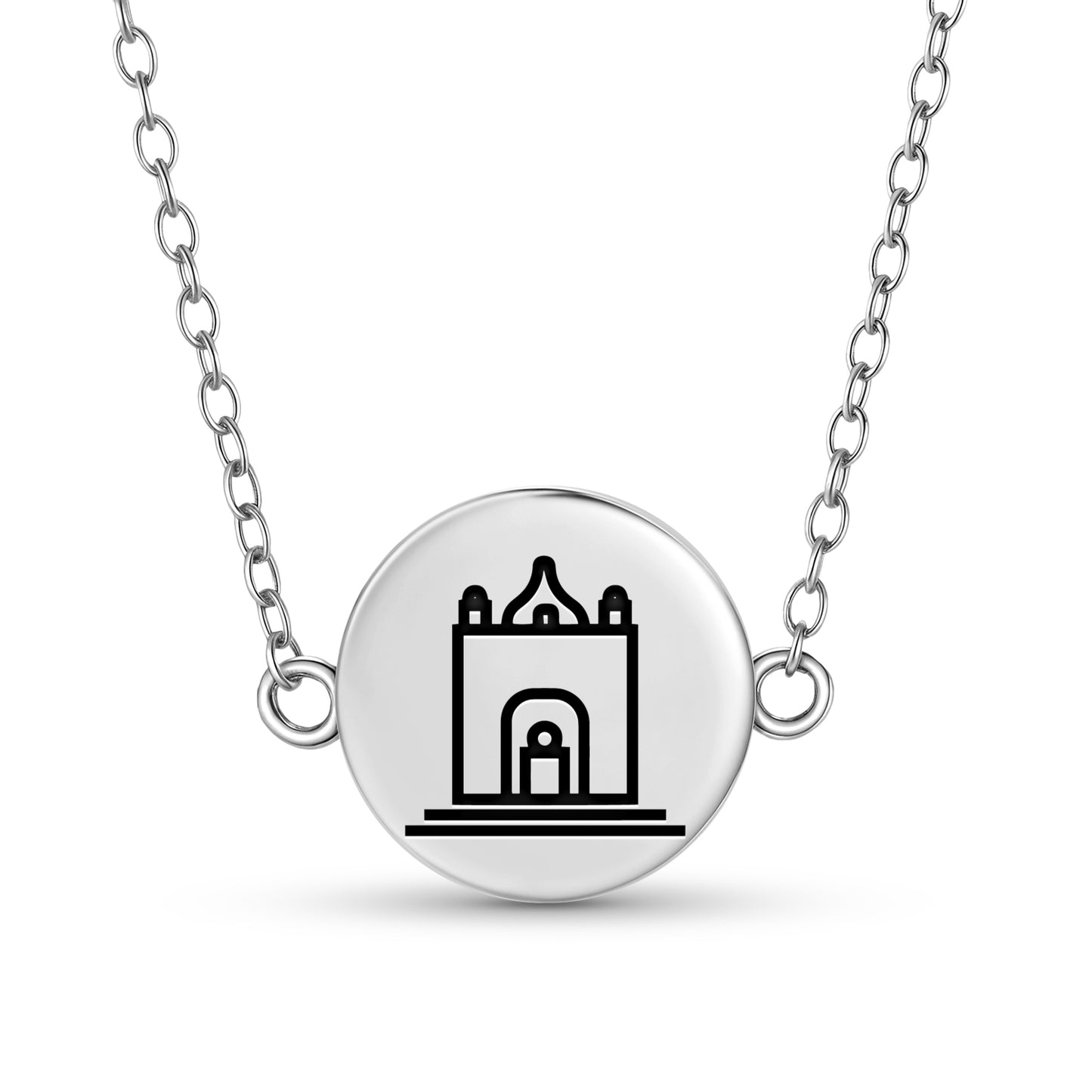Fire temple Persian Symbols Necklace
