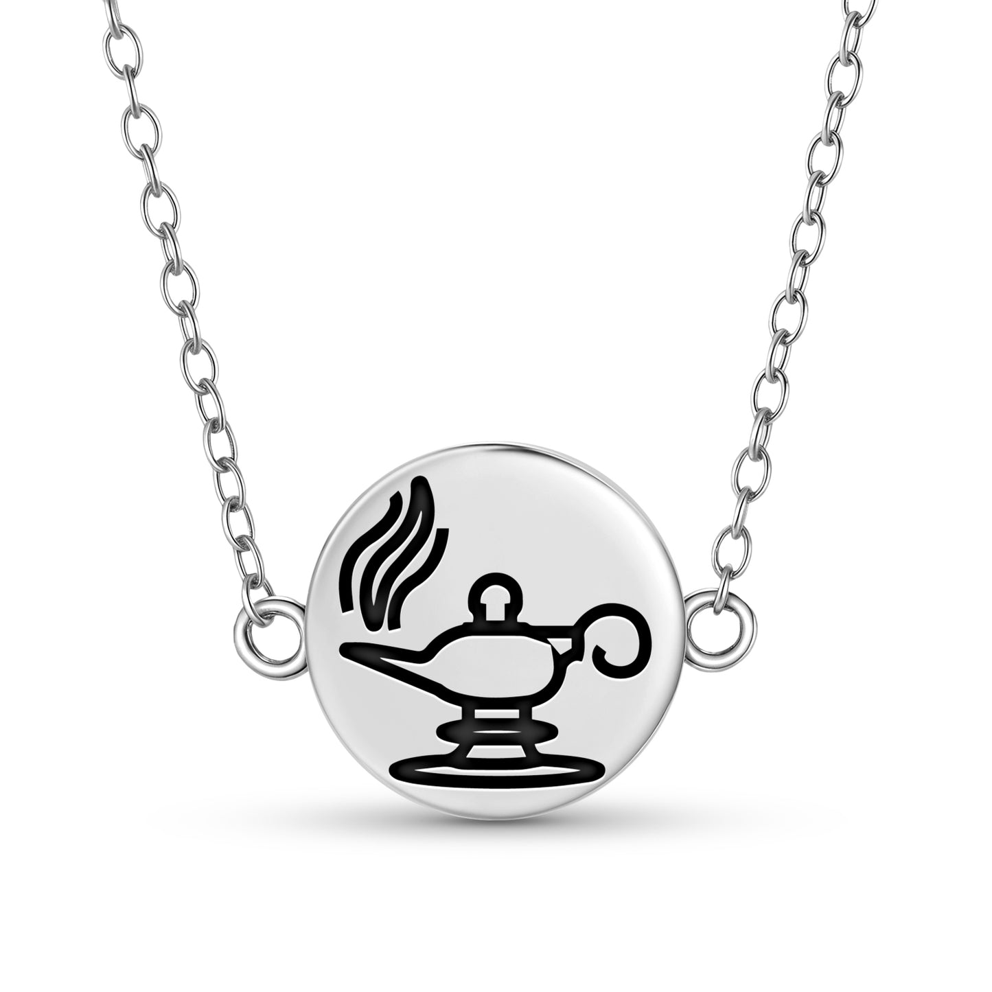 Zoroastrian lamp Persian Symbols Necklace