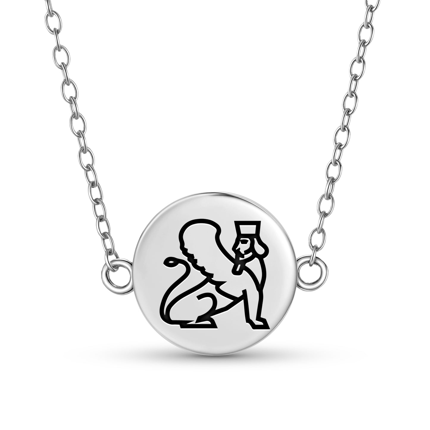 Winged Sphinx Persian Symbols Necklace