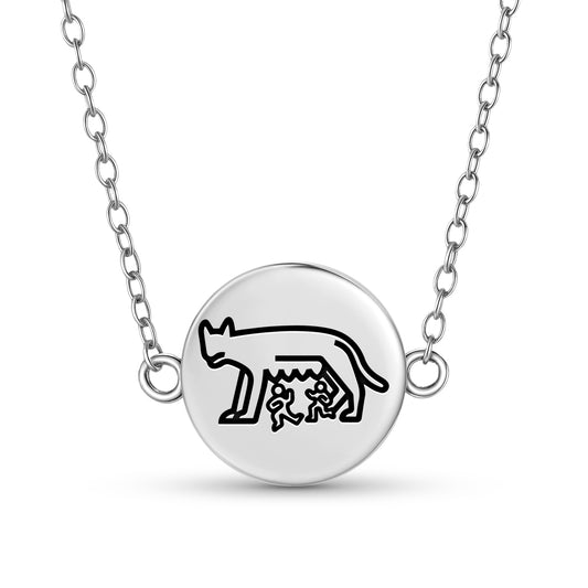 Capitoline she-wolf Roman Empire Symbols Necklace