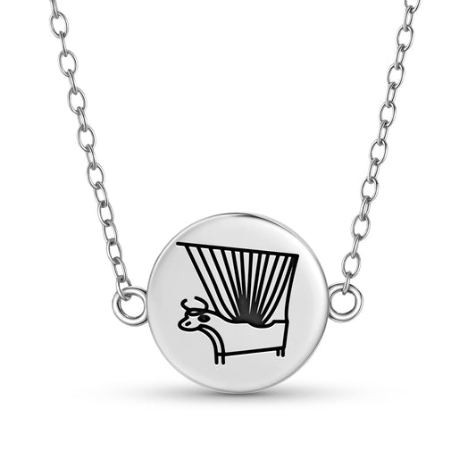 Bull Headed Lyre of Ur Sumerian Symbols Necklace