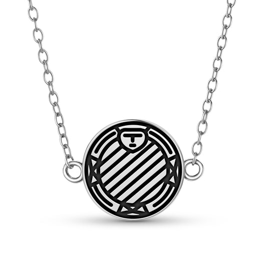 Ifa Divination Board Central America Symbols Necklace