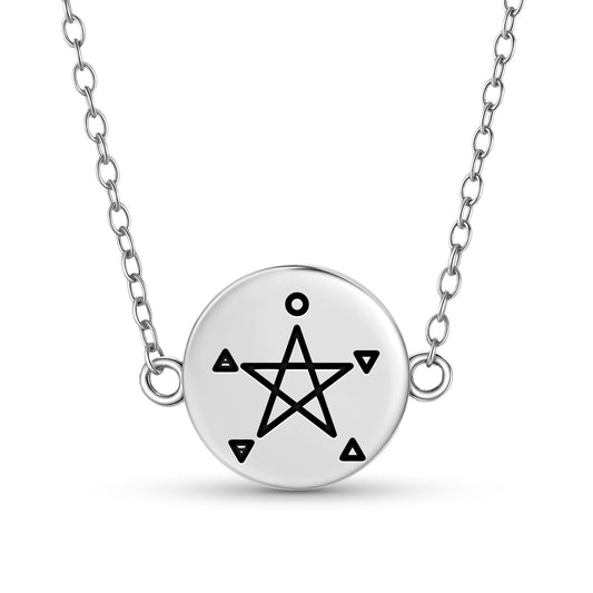 The Five Elements Wicca Symbols Necklace