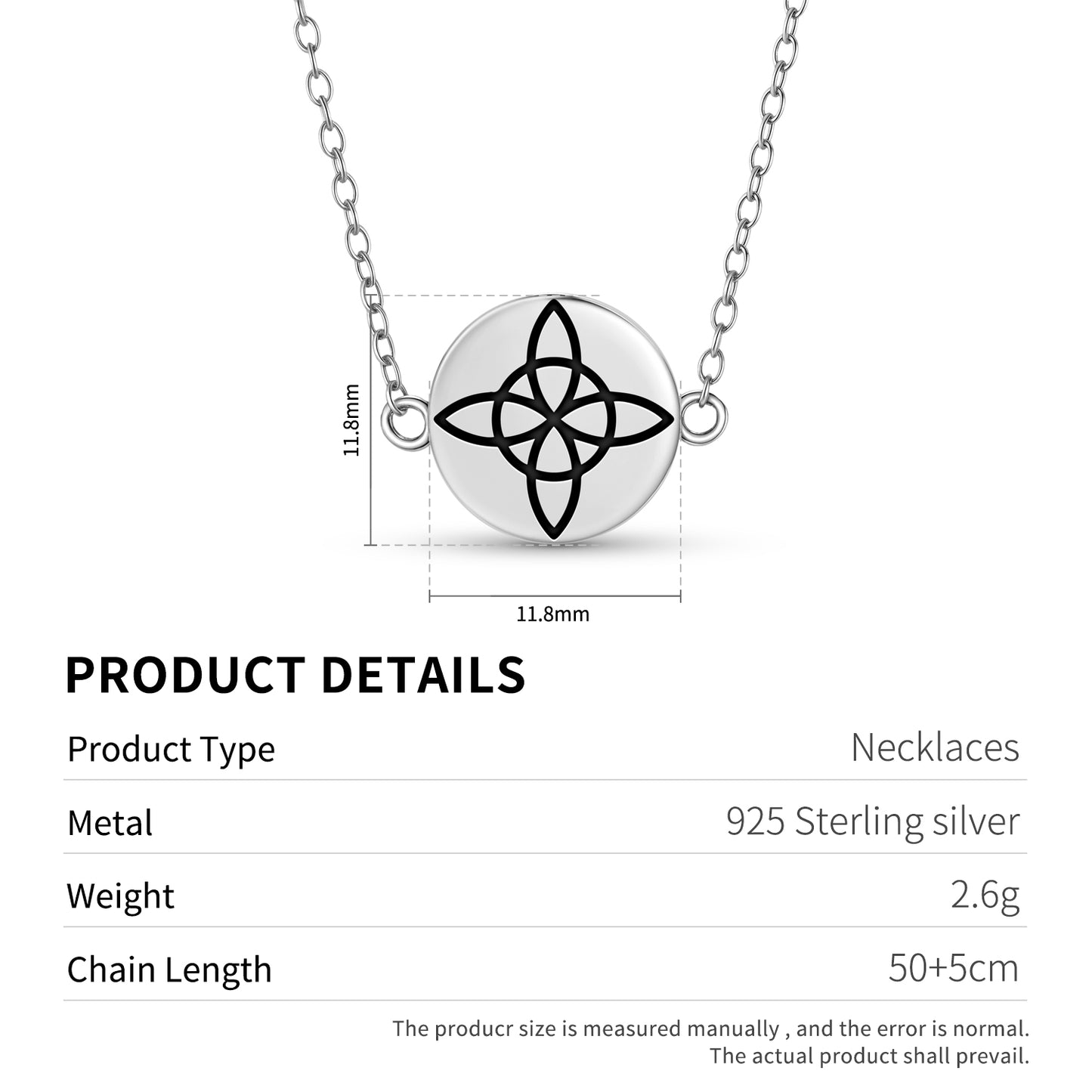 The Witch's Knot Wicca Symbols Necklace