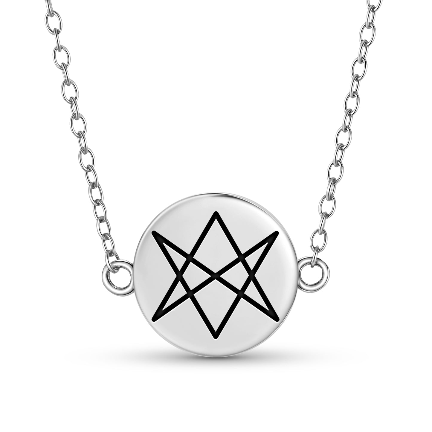 Hexagram Unicursal Wicca Symbols Necklace