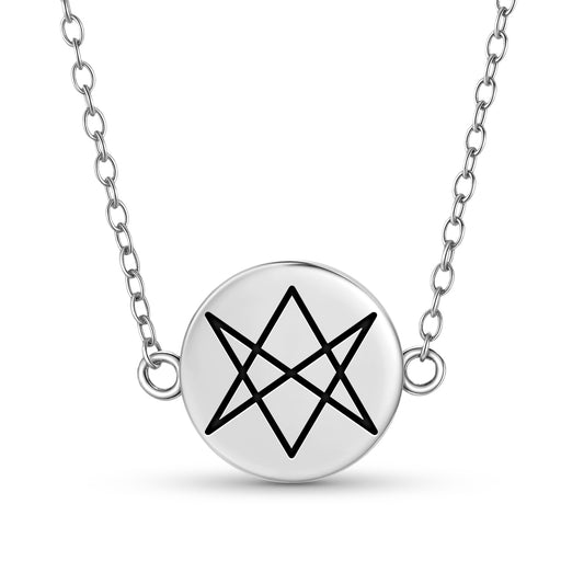 Hexagram Unicursal Wicca Symbols Necklace