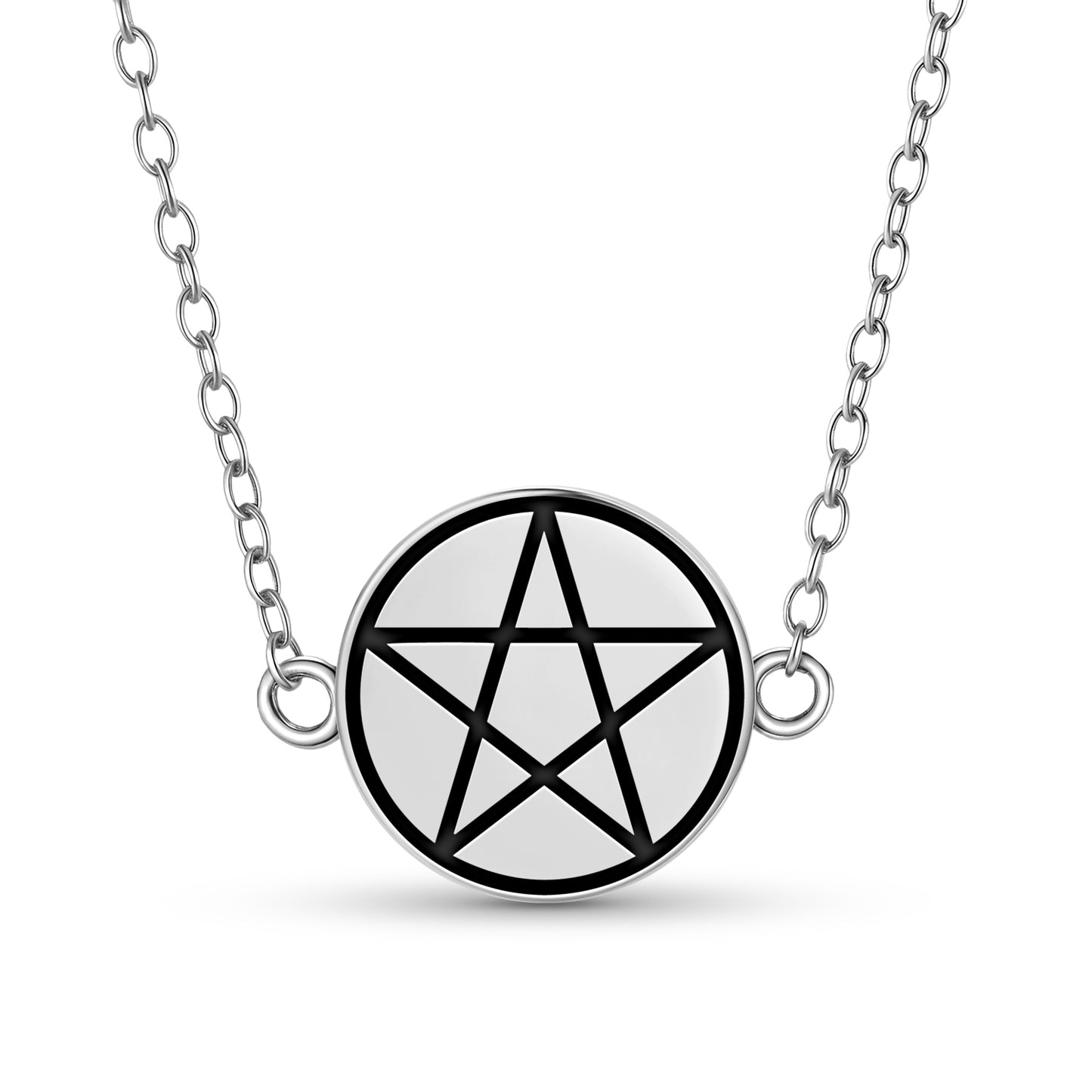 Pentacle Wicca Symbols Necklace