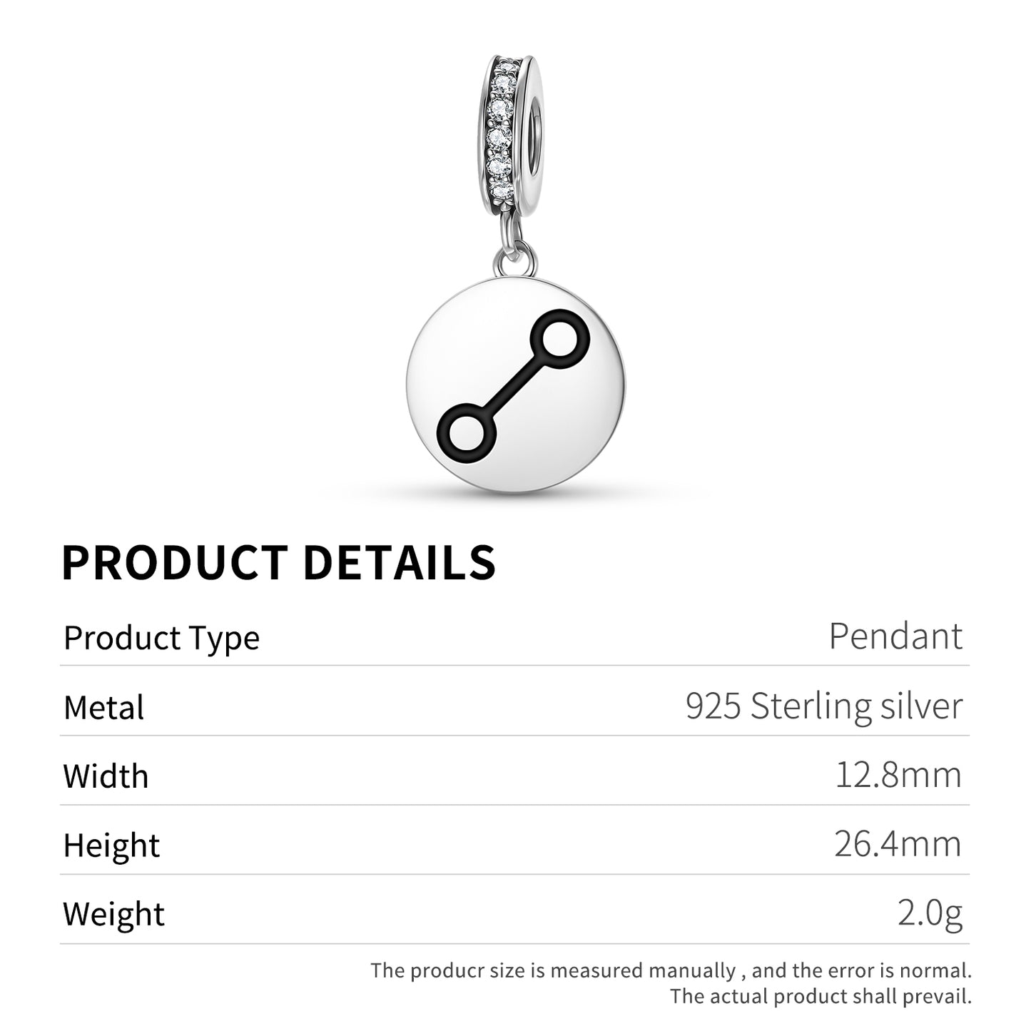 Oppositions Astrology Symbols Pendant Dangle Charm