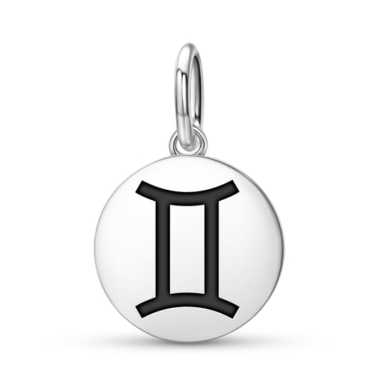 Gemini Astrology Symbols Pendant Dangle Charm