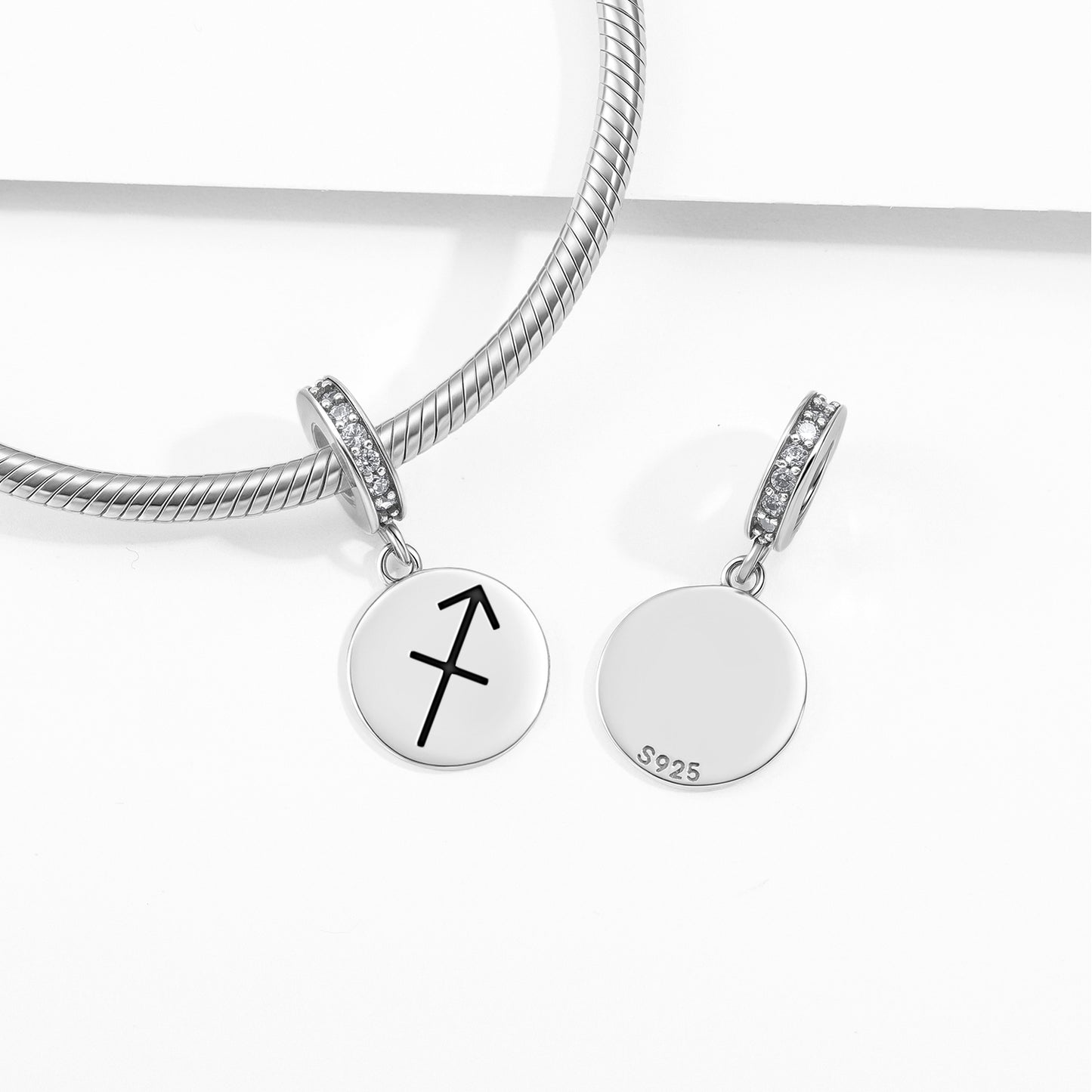 Sagittarius Astrology Symbols Pendant Dangle Charm