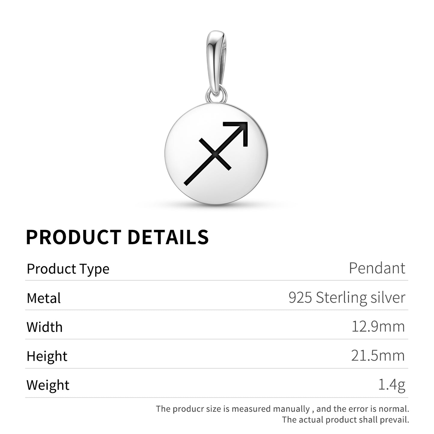 Sagittarius Astrology Symbols Pendant Dangle Charm