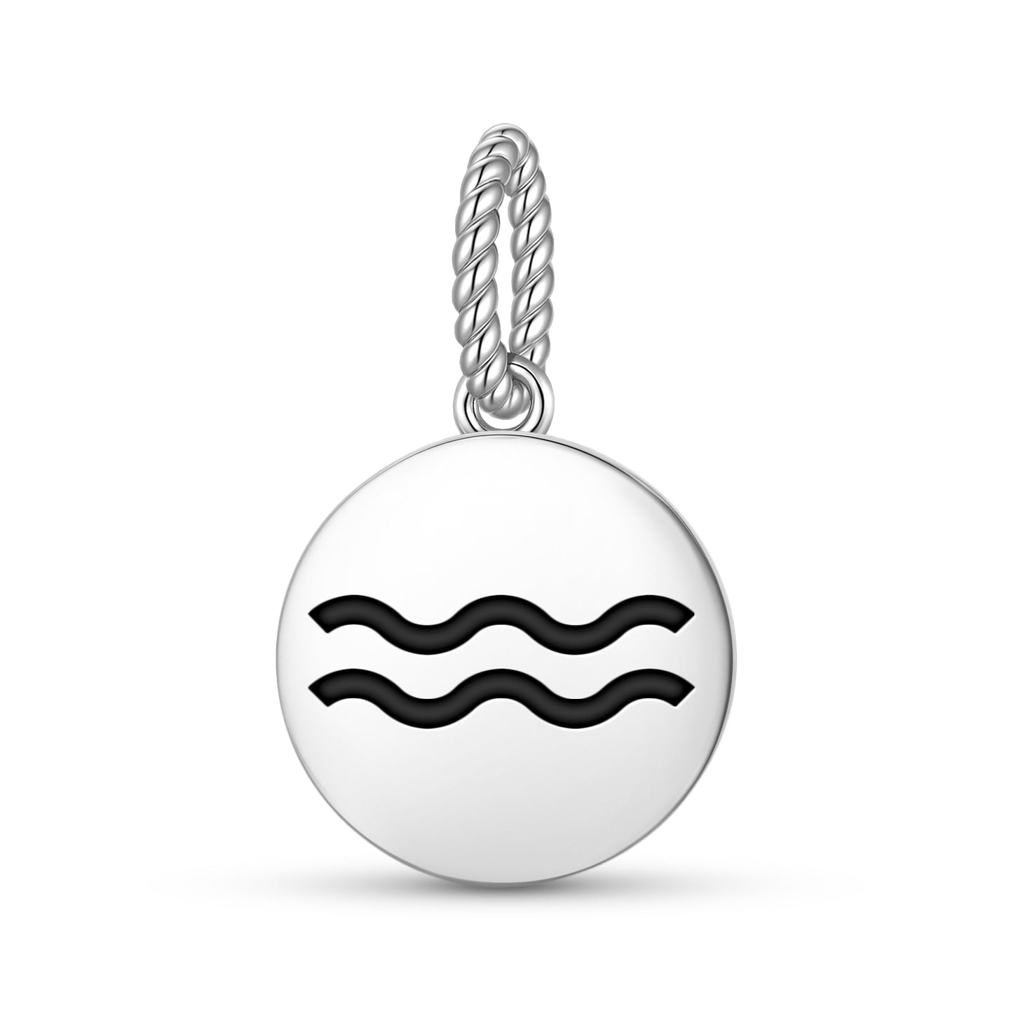 Aquarius Astrology Symbols Pendant Dangle Charm