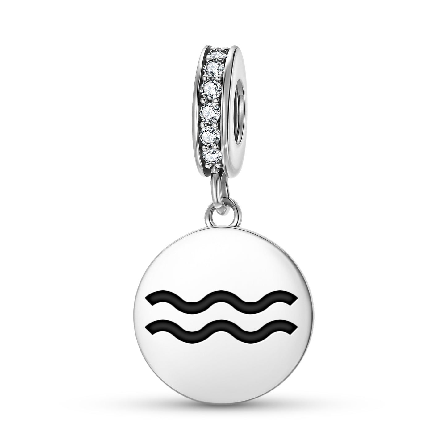 Aquarius Astrology Symbols Pendant Dangle Charm