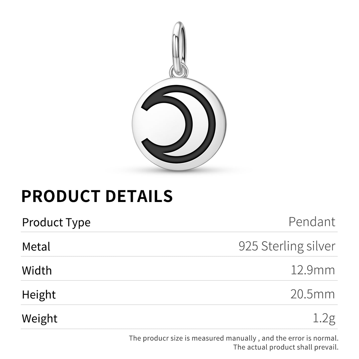 Moon Astrology Symbols Pendant Dangle Charm