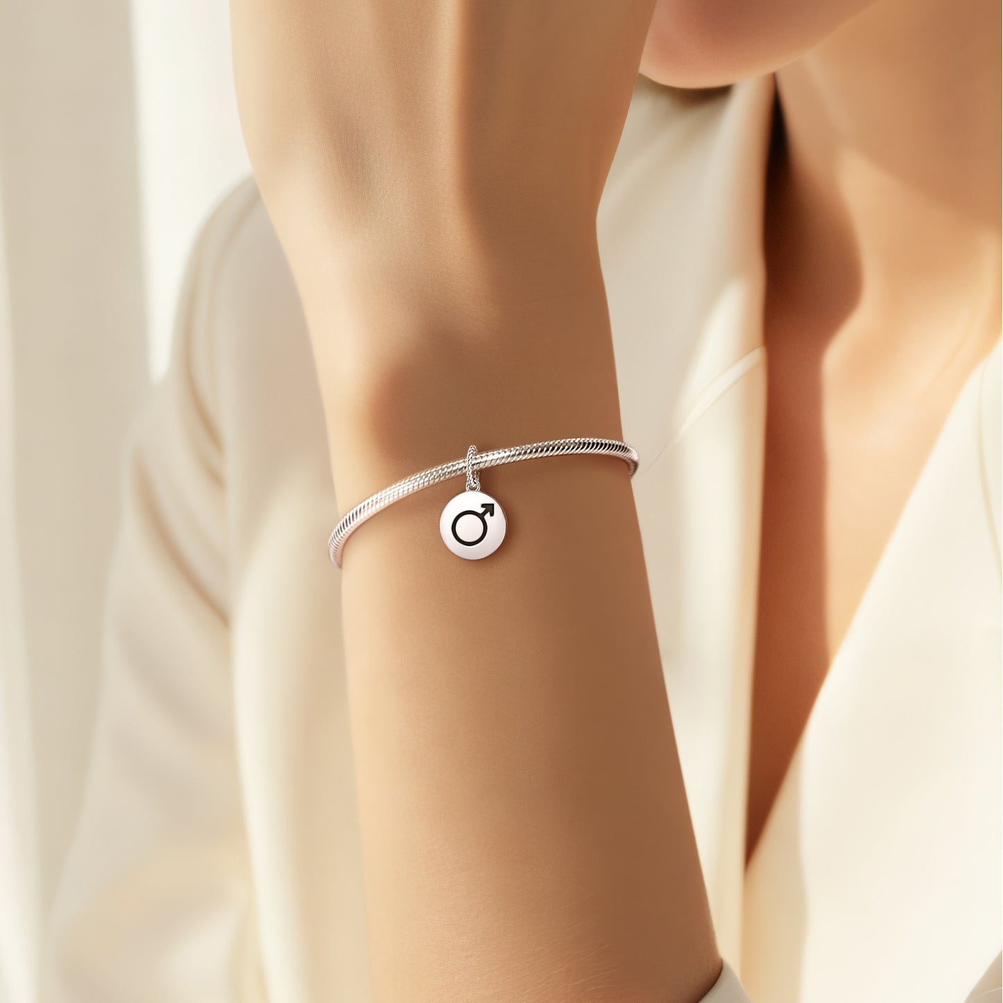 Mars Astrology Symbols Pendant Dangle Charm